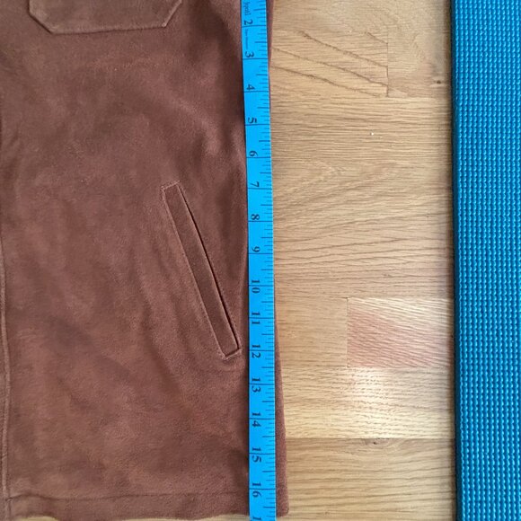 Patina brand leather jacket/shacket/overshirt, women's size S in umber - Picture 7 of 9